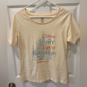 Disney‎ Store Disney World Cream T shirt